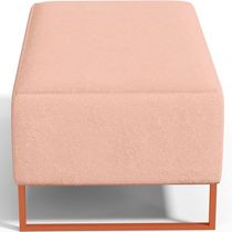 Puff Decorativo Cléo 90Cm W01 Linho Rosê