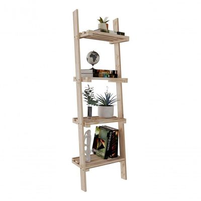 Kit Estante Simples Minimalista Para Sala Madeira Natural Objetos E Suporte Arara De Parede Multiuso