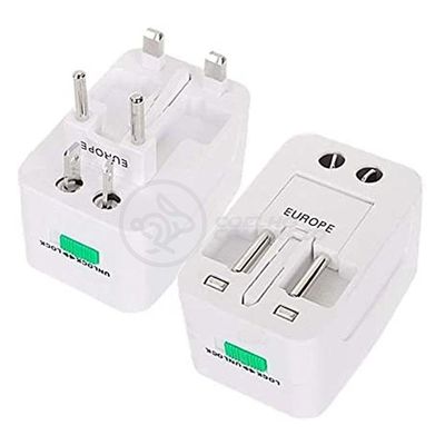 Adaptador Tomada Universal Padrão 150 Países Uk Europa Eua Asia Viagem Bivolt 110/220 Bivolt Aio