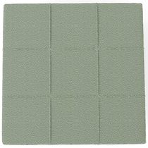 Kit 02 Puffs Decorativo Para Sala De Estar Quadrado Milano 90X90Cm W01 Bouclê Oliva