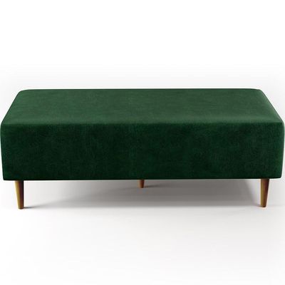 Puff Sala De Estar Pés Palito 120x50 Cm Facto Verde Musgo