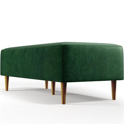 Puff Sala De Estar Pés Palito 120x50 Cm Facto Verde Musgo