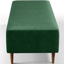 Puff Sala De Estar Pés Palito 120x50 Cm Facto Verde Musgo
