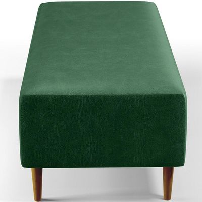 Puff Sala De Estar Pés Palito 120x50 Cm Facto Verde Musgo