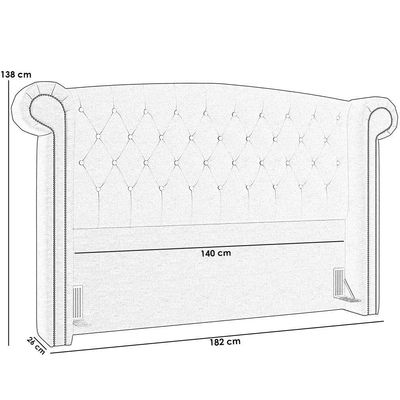 Cabeceira Cama Box Casal 140 Cm P05 Sofia Corino Marrom
