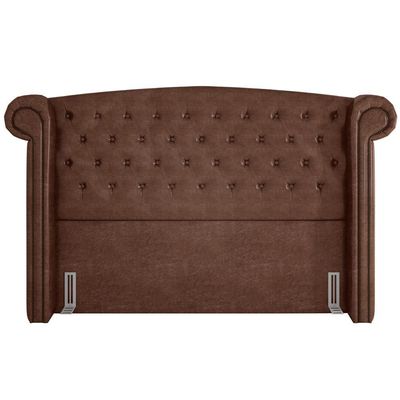 Cabeceira Cama Box Casal 140 Cm P05 Sofia Corino Marrom