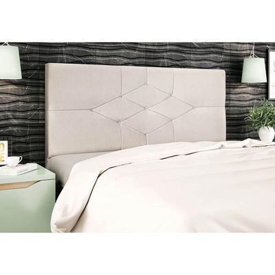 Cabeceira Camboriú Para Cama Box King 195 Cm Suede Bege