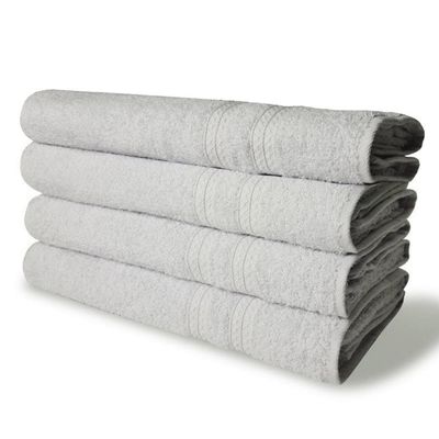Kit 8 Toalhas De Banho Lisboa 100% Algodão 430g/m 80x150cm Branco