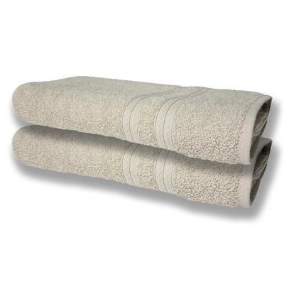 4 Toalhas Super Felpudas Grande E Grossa Algodão 80x150 Branco+bege