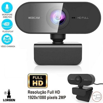 Webcam Full Hd 1080x1920p Usb Plug Play Microfone Embutido