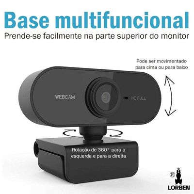 Webcam Full Hd 1080x1920p Usb Plug Play Microfone Embutido
