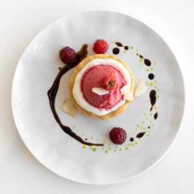 Conjunto de Pratos de Sobremesa Germer Orgânico em Porcelana 20,5 cm  6 Peças