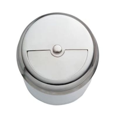 Porta Condimento Forma em Aço Inox e Vidro - 160 ml