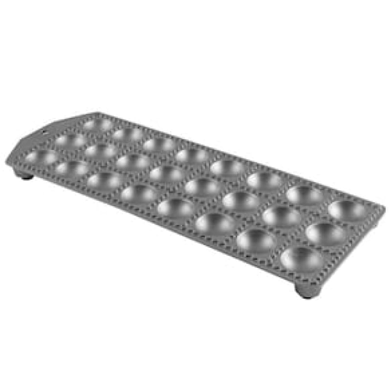 Molde para Ravioli Redondo Eppicotispai em Alumínio com Rolo para Massa - 4 cm