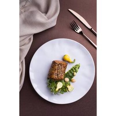Aparelho de Jantar, Chá e Sobremesa 20 Peças Orgânico em Porcelana – Branco