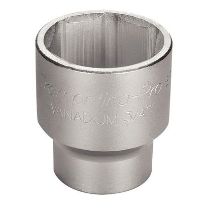 Soquete Sextavado Em Aço Cromo Vanádio 41 Mm - Encaixe 3/4" Tramontina Pro Tramontina