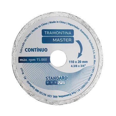 Disco De Corte Diamantado Contínuo 4.3/8" Tramontina Standard Tramontina