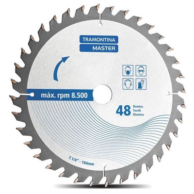 Disco De Corte 7.1/4" 48 Dentes Tramontina Para Serra Circular Tramontina