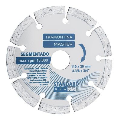 Disco De Corte Diamantado Segmentado 4.3/8´´ Standard