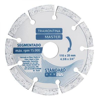 Disco De Corte Diamantado Segmentado 4.3/8´´ Standard