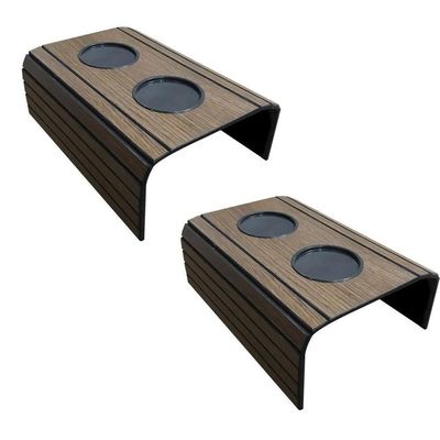 Kit 2 Bandejas Esteira para Braço de Sofá Porta Copo Tabaco