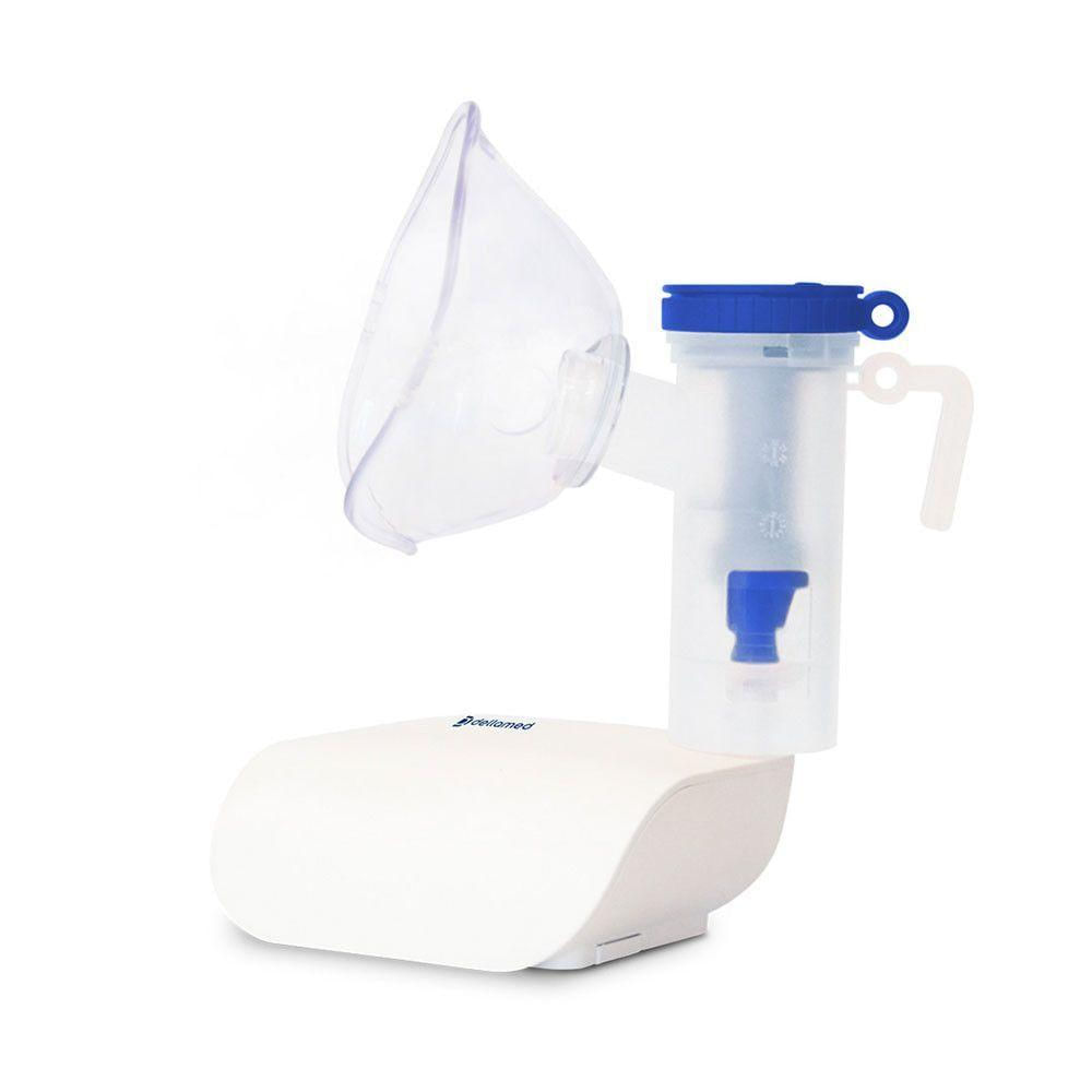 Nebulizador Inalador De Ar Comprimido Adulto E Infantil Dellamed Branco Bivolt