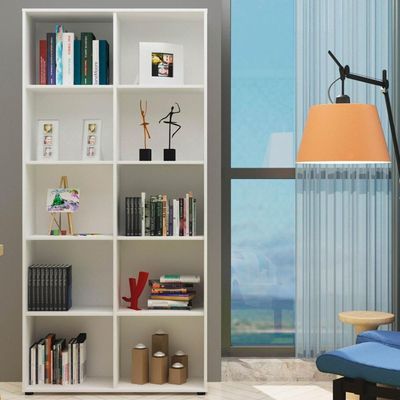 Estante Multiuso Com 10 Nichos Clean A02 187X90 Branco