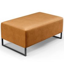 16987063348432 Puff Sala De Estar Cléo Base Ferro 90 Cm Couríssimo Whisky