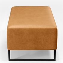 Puff Sala De Estar Cléo Base Ferro 90 Cm Couríssimo Whisky