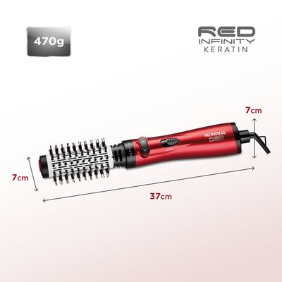 Escova Rotativa Red Infinity Keratin Mondial ER-11-KR ESCOVA ROTATIVA ER-11-KR 220V/60HZ .