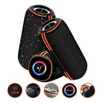 Caixa De Som Portátil Bluetooth RGB Resistente a Água Pontente 30W