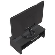 Kit 3 Suportes Stand Para Monitores Mesa Escritório Preto