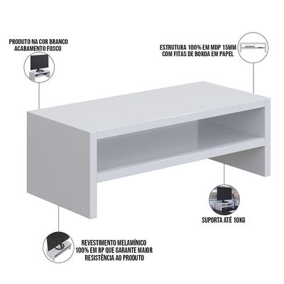 Kit Suporte Para Cpu Nobreak Guide Cyber E Suporte Branco