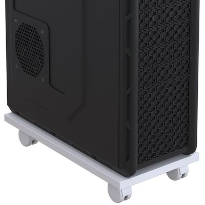 Suporte Para Cpu Com Rodízios Cyber L03 Branco - Lyam Decor