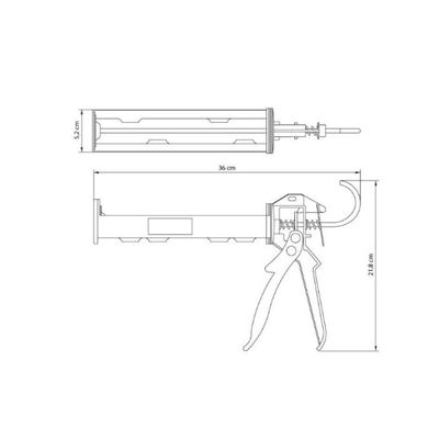 Pistola Para Tubo De Silicone 280ml - Tramontina