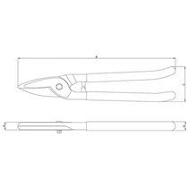 Tesoura Corta Chapas Modelo Alemão - Corte Reto 10" Tramontina Pro Tramontina