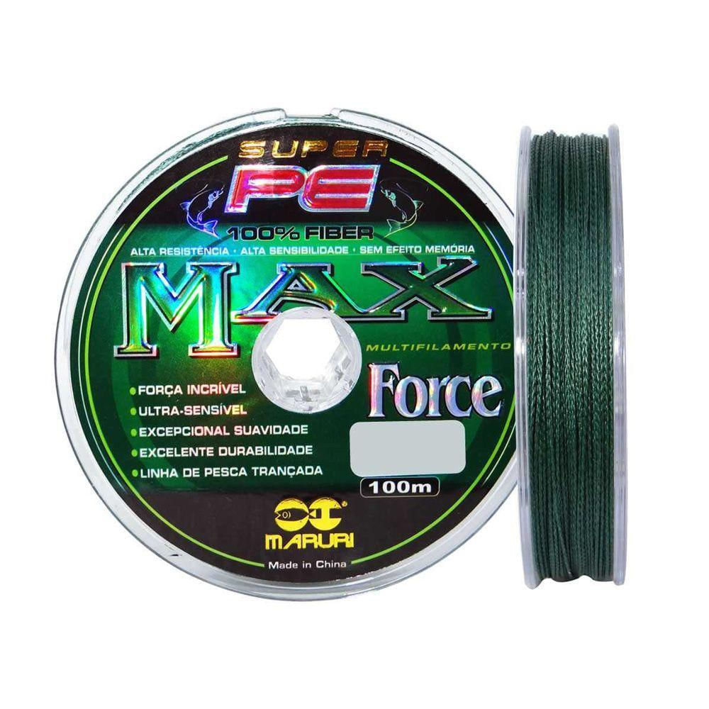 Linha De Pesca Multifilamento 1000M Max Force 4 Fios 0,45Mm 58Lb