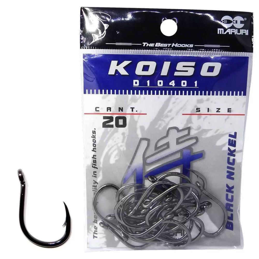 Anzol Maruri Koiso Black Preto N19 - C/20un Tamba Pacu