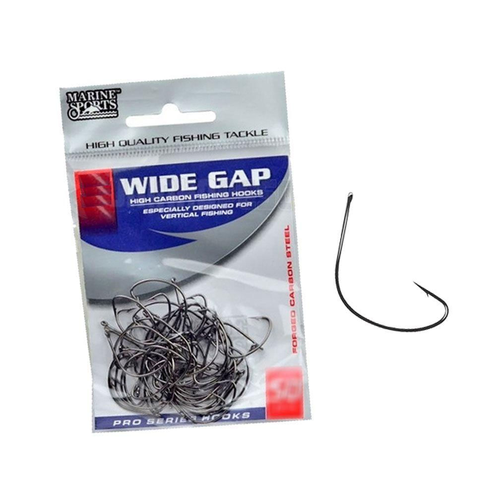 Anzol Wide Gap Preto Marine Sports N2/0 C/40un