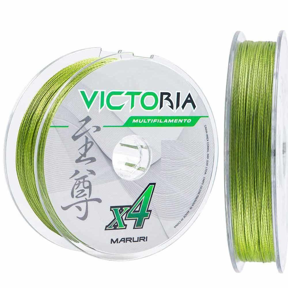 Linha de Pesca Multifilamento 4 Fios Verde 200m 0,34mm 48lb