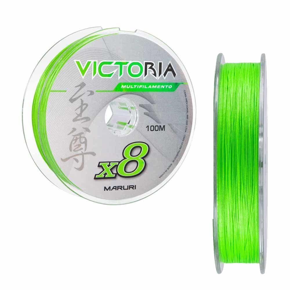 Linha de Pesca Multifilamento 8 Fios 200m Verde Lima 0.14mm 17lb