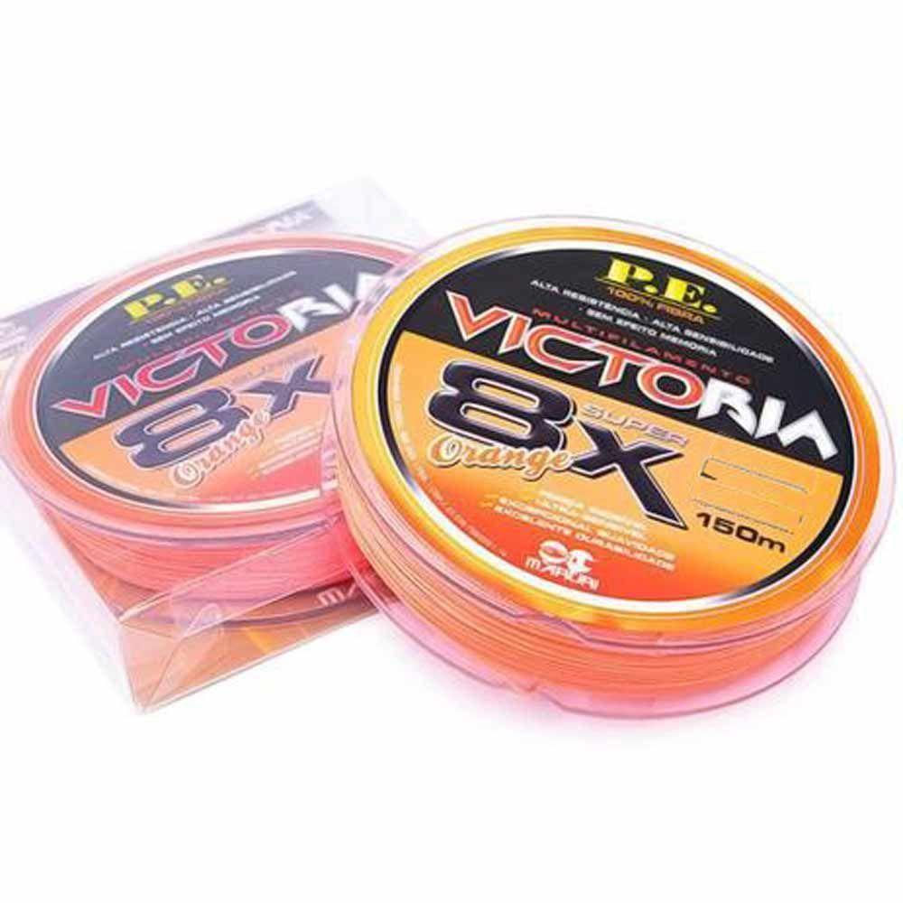 Linha de Pesca Multifilamento 8 Fios 150m Orange 0.52mm 88lbs