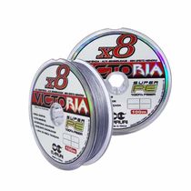 Linha de Pesca Multifilamento Cinza 8 Fios 200m 0.14mm 17lb