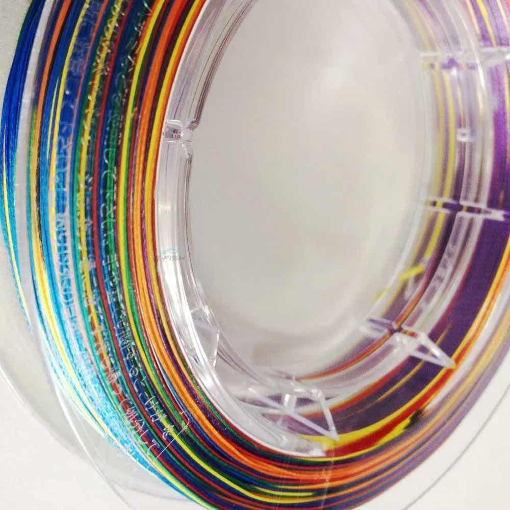 Linha de Pesca Multifilamento 8 Fios 200m Colorida 0.20mm 24lb