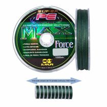 Linha de Pesca Multifilamento 1000m Max Force 4 Fios 0,40mm 53lb