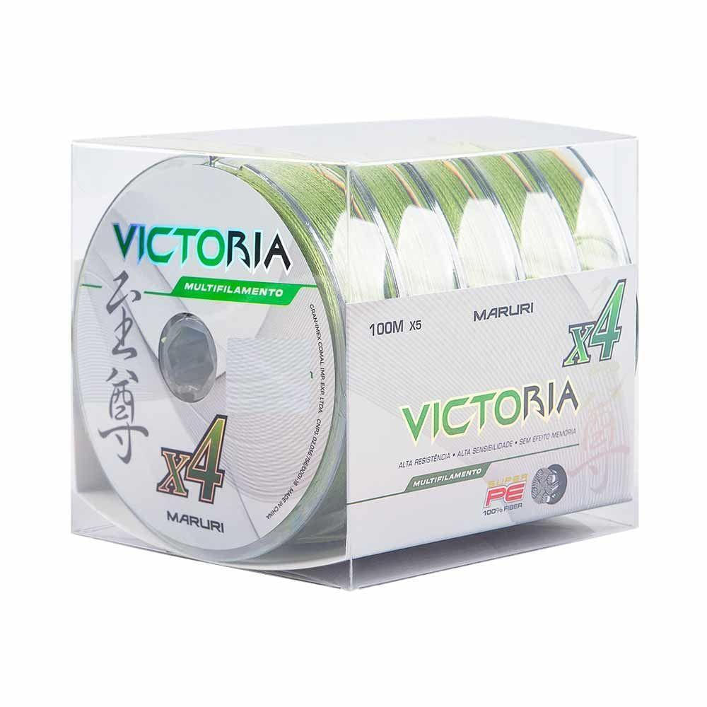 Linha de Pesca Multifilamento 4 Fios Verde 100m 0,50mm 75lb