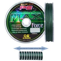 Linha de Pesca Multifilamento 1000m Max Force 4 Fios 0,40mm 53lb
