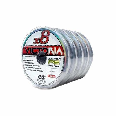 Linha de Pesca Multifilamento Cinza 8 Fios 200m 0.50mm 76lb