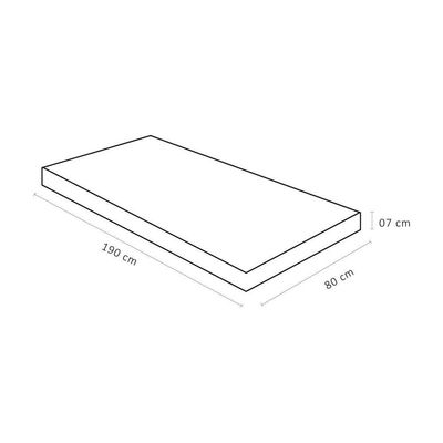 Colchonete Alveolado D20 (80X190X07) - Espuma D20 - Ortobom