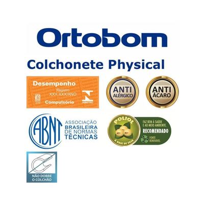 Colchonete Physical Casal (128X188X08) D20 - Ortobom